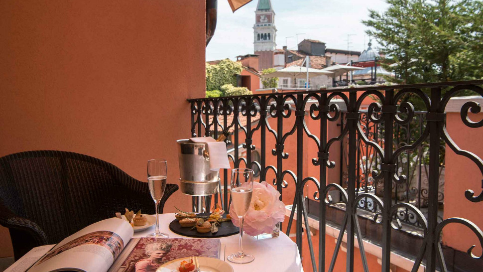 Terrasse de la suite présidentielle du Splendid Venice
