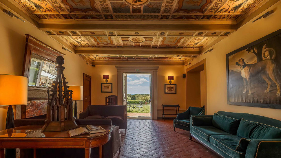 Salon historique du Borgo Scopeto Wine & Country Relais