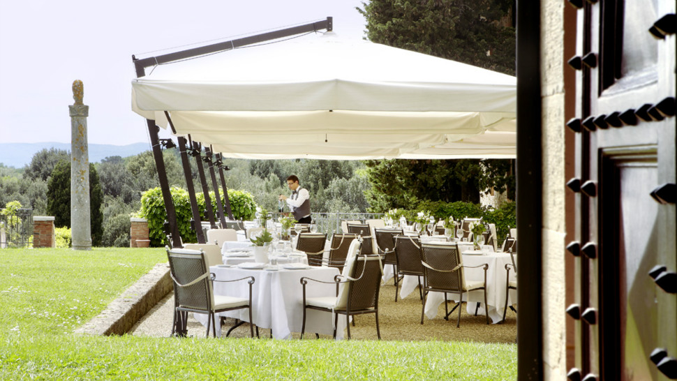 Terrasse du Borgo Scopeto Wine & Country Relais en Toscane
