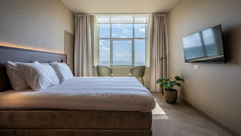 Chambre face à la mer de Hotel De Zeevaartschool à Vlissingen